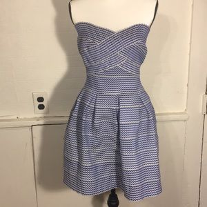 NWOT Blue and White Stripped Dress